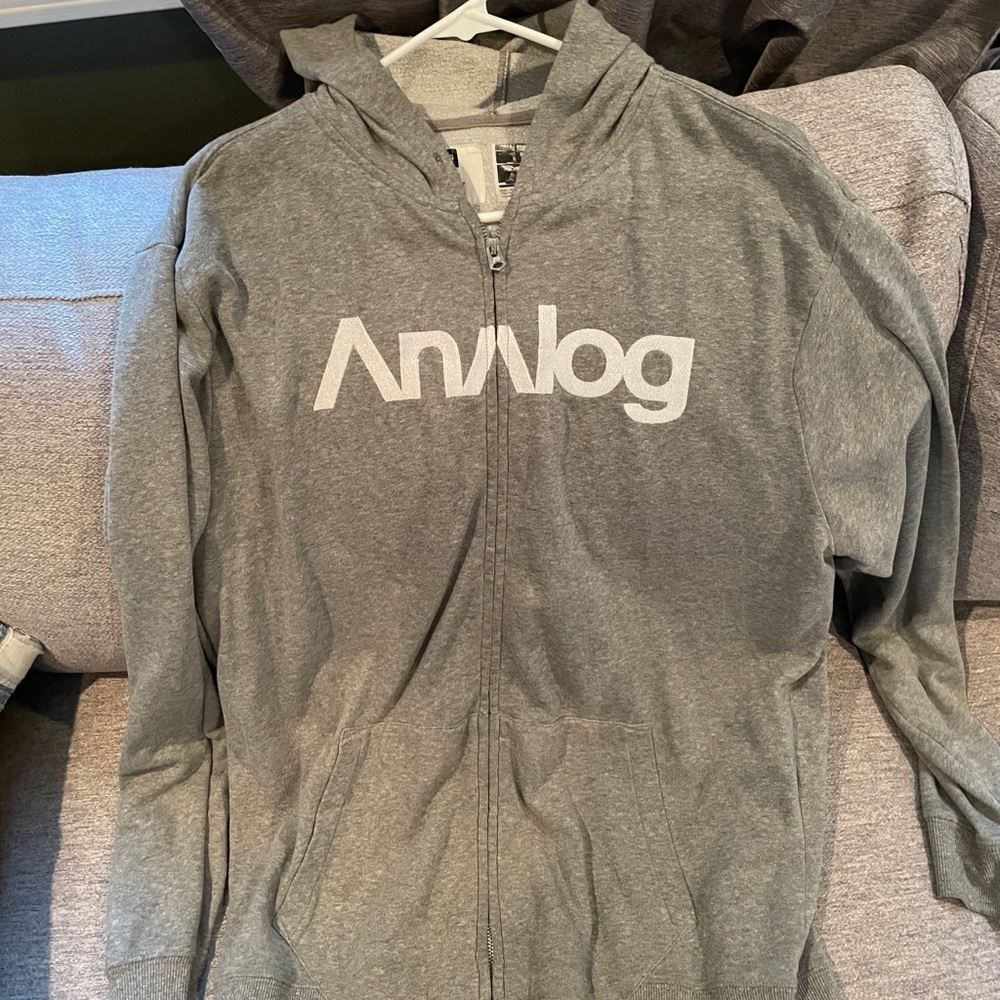 Analog zip up hoodie